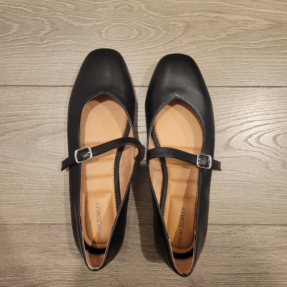 Cynthia Rowley black ballet flats